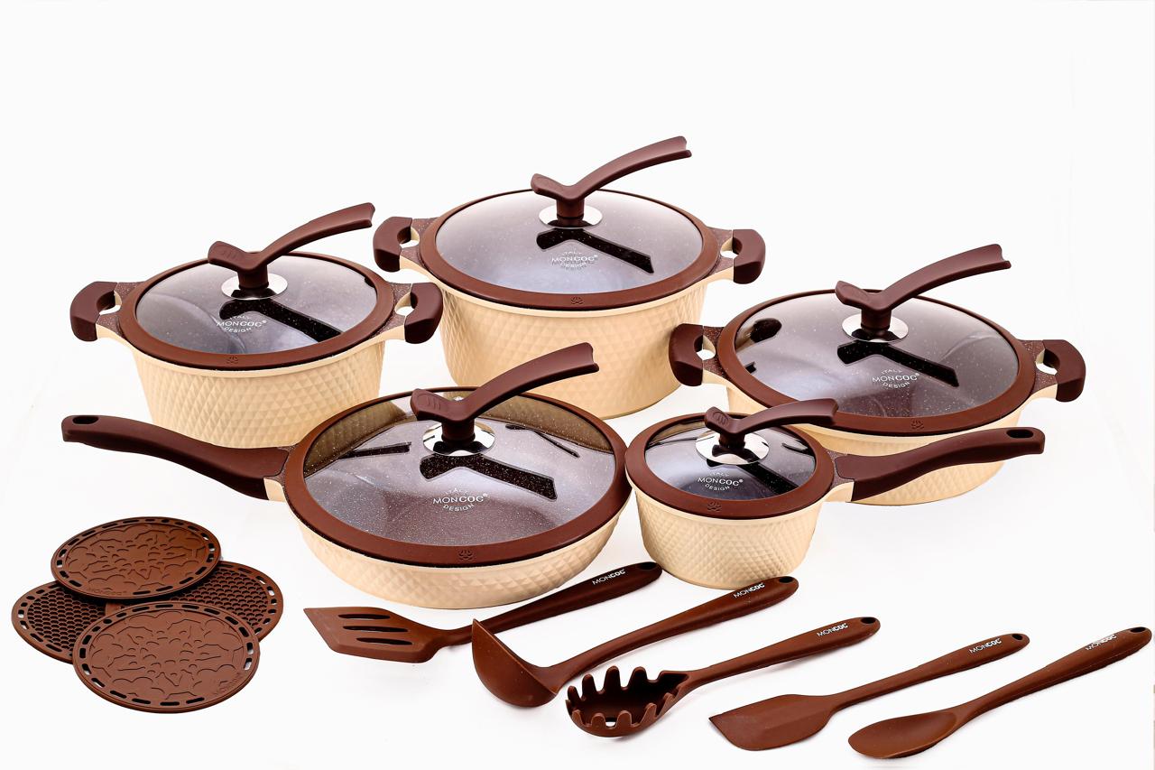 Kit de panelas Moncoc com selo oficial